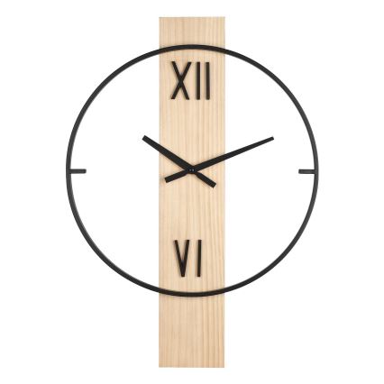 Eglo - Wanduhr 1xAA 56x40 cm Holz/Metall - FSC -zertifiziert