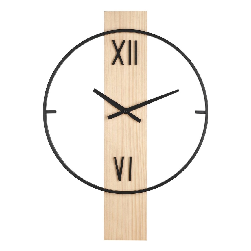 Eglo - Wanduhr 1xAA 56x40 cm Holz/Metall - FSC -zertifiziert