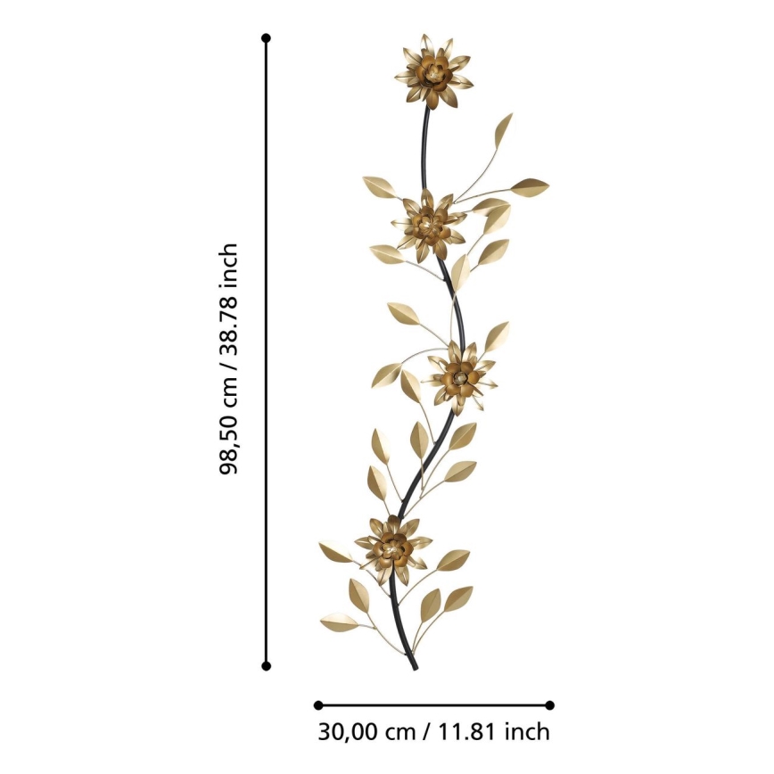 Eglo - Wanddekoration 98,5x30 cm in Gold