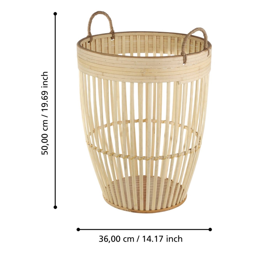 Eglo - Dekorativer Korb 50x36 cm beige