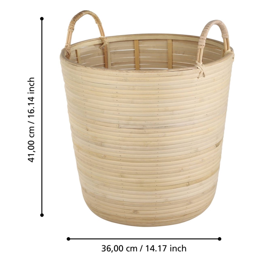 Eglo - Dekorativer Korb 41x36 cm beige