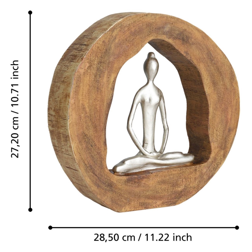 Eglo - Dekoration 27,2x28,5 cm Holz/Harz