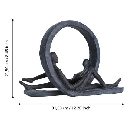 Eglo - Metall-Dekoration 21,5x31 cm Harz