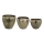 Eglo 428092 - 3er-Set Metallvasen OKAYAMA 37x48 cm, bronzefarben