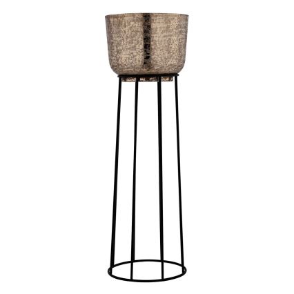 Eglo - SET 3x Metall-Blumentopf schwarz/golden