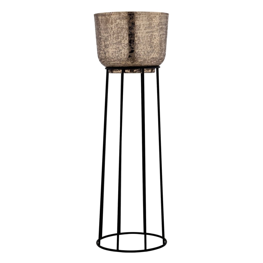 Eglo - SET 3x Metall-Blumentopf schwarz/golden