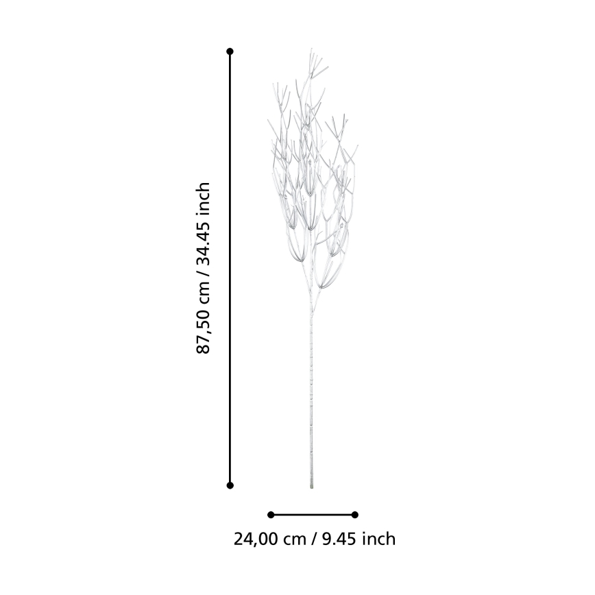 Eglo - Kunstblume 87,5 cm silbern