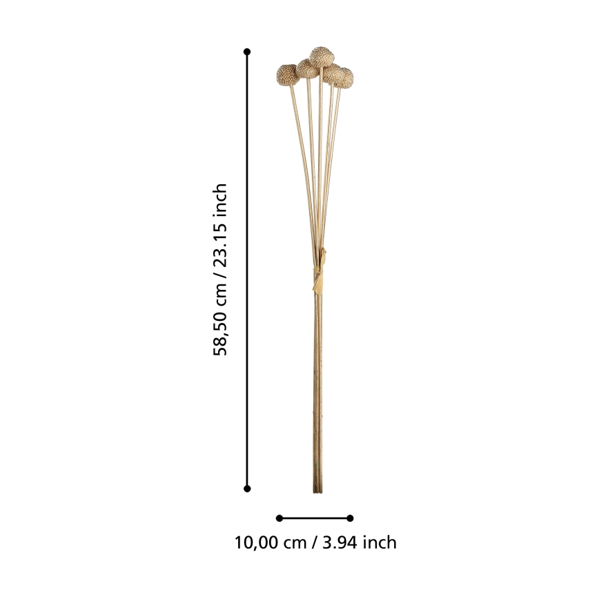 Eglo - Kunstblume 58,5 cm golden