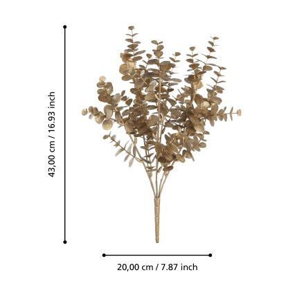 Eglo - Kunstblume 43 cm golden