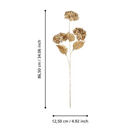 Eglo - Kunstblume  86,5 cm golden