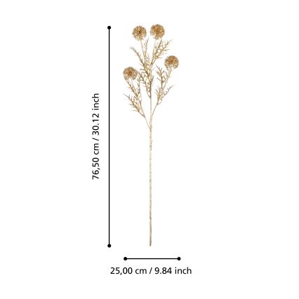 Eglo - Kunstblume 76,5 cm golden