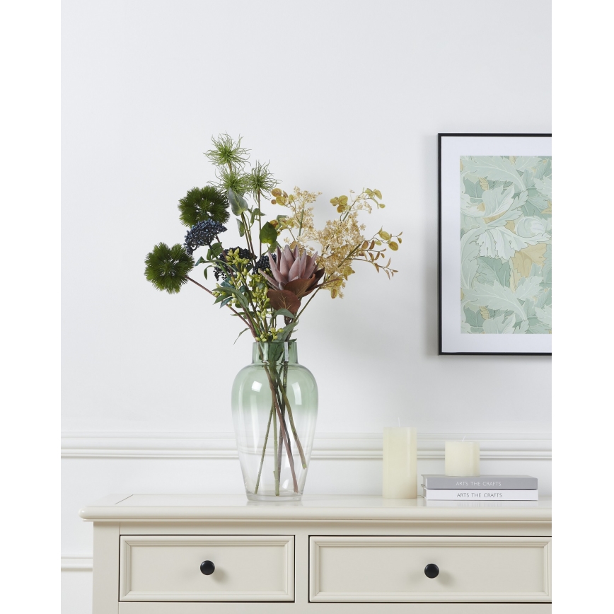 Eglo - Kunstblume 56 cm blau/grün