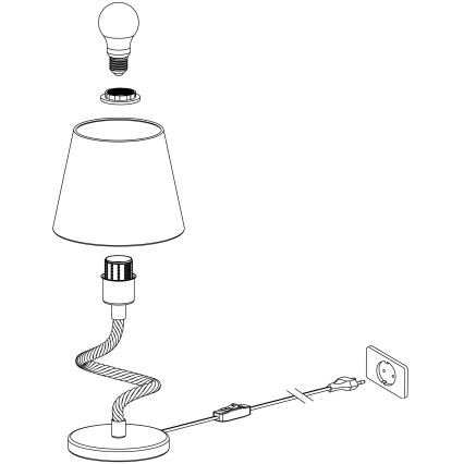 Eglo - Tischlampe 1xE27/28W/230V