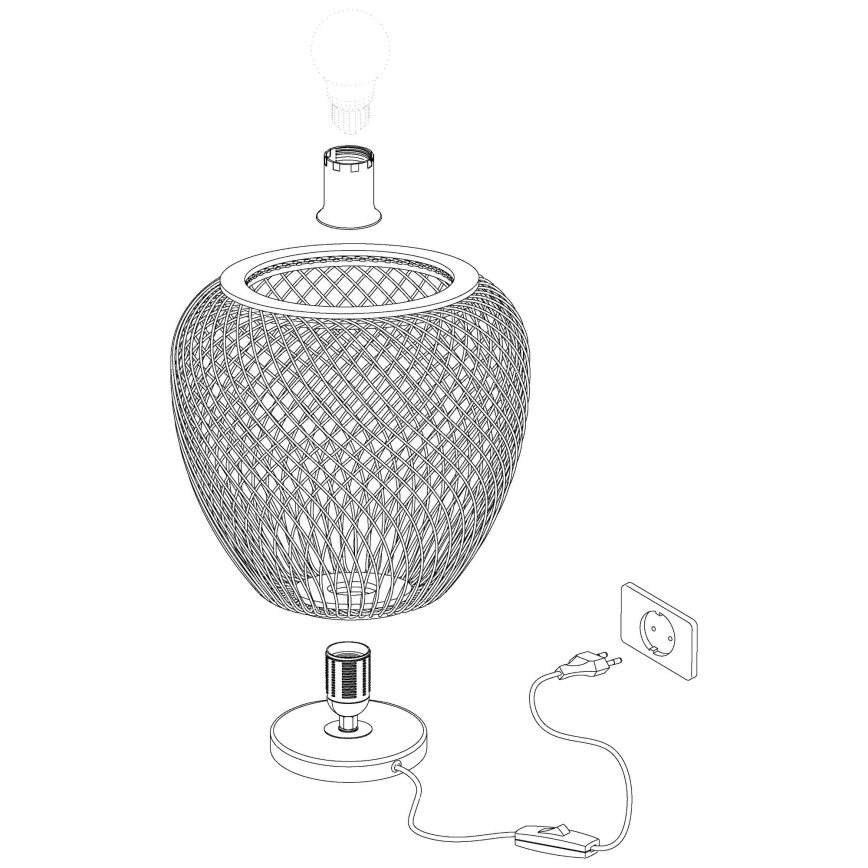 Eglo - Tischlampe 1xE27/40W/230V