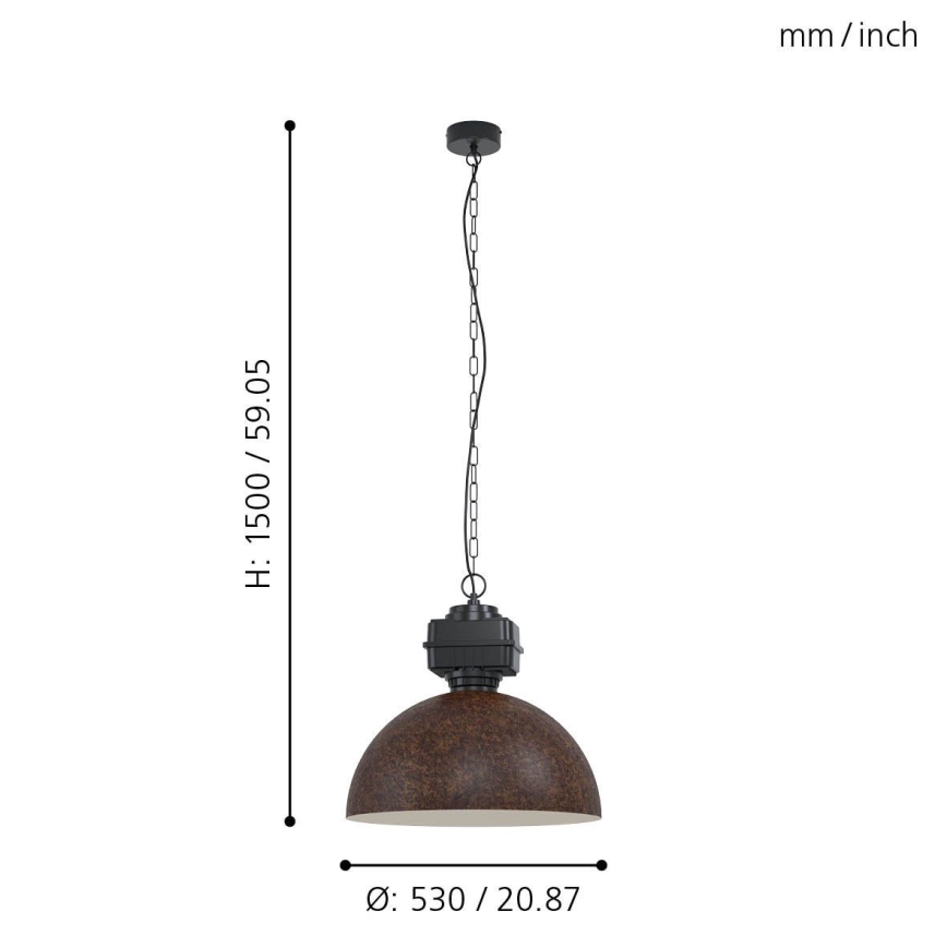 Eglo - Ketten-Kronleuchter 1xE27/40W/230V