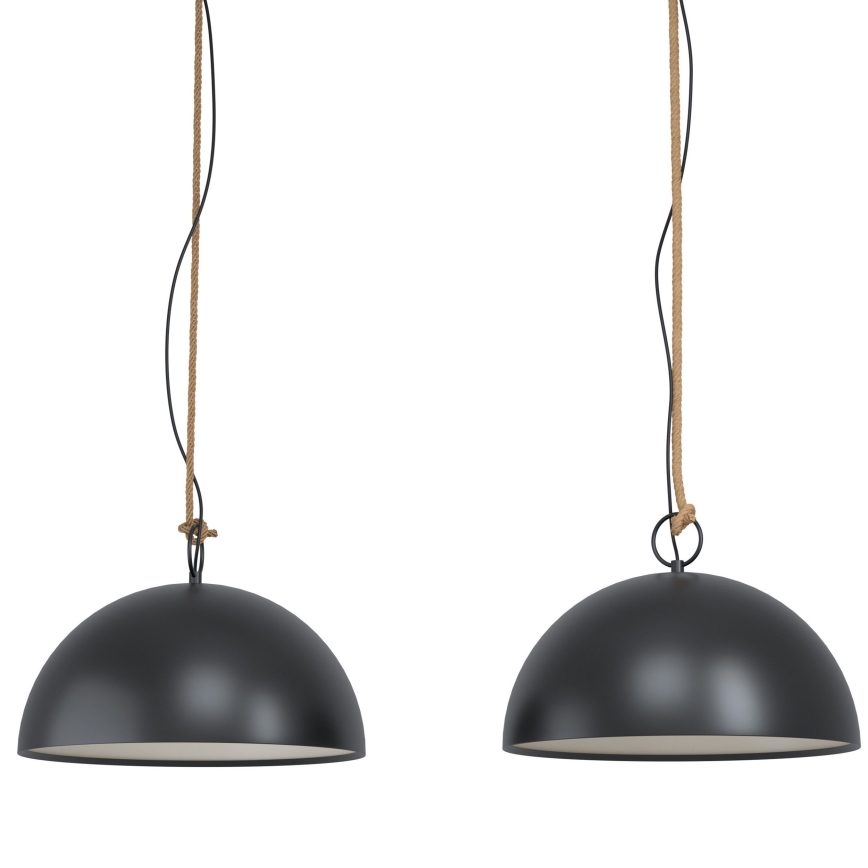 Eglo 43397 - Pendelleuchte HODSOLL mit Kabelaufhängung, 2xE27/40W/230V