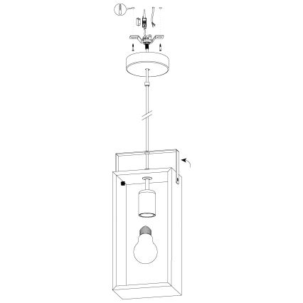 Eglo - Hängeleuchte 1xE27/40W/230V