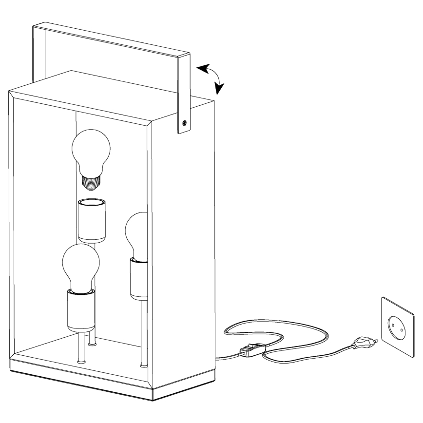 Eglo - Tischlampe 3xE27/40W/230V