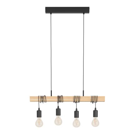 Eglo - Hängeleuchte an Schnur TOWNSHEND 4xE27/60W/230V - FSC-zertifiziert