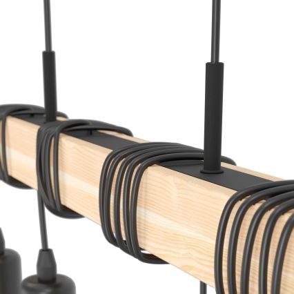 Eglo - Pendelleuchte an Kabel TOWNSHEND 4xE27/60W/230V