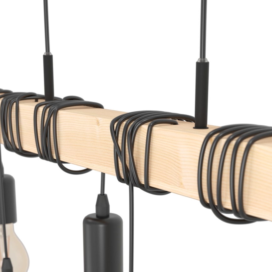Eglo - Hängeleuchte an Schnur TOWNSHEND 6xE27/60W/230V - FSC-zertifiziert