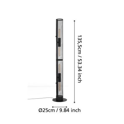 Eglo - Stehleuchte 4xE27/40W/230V