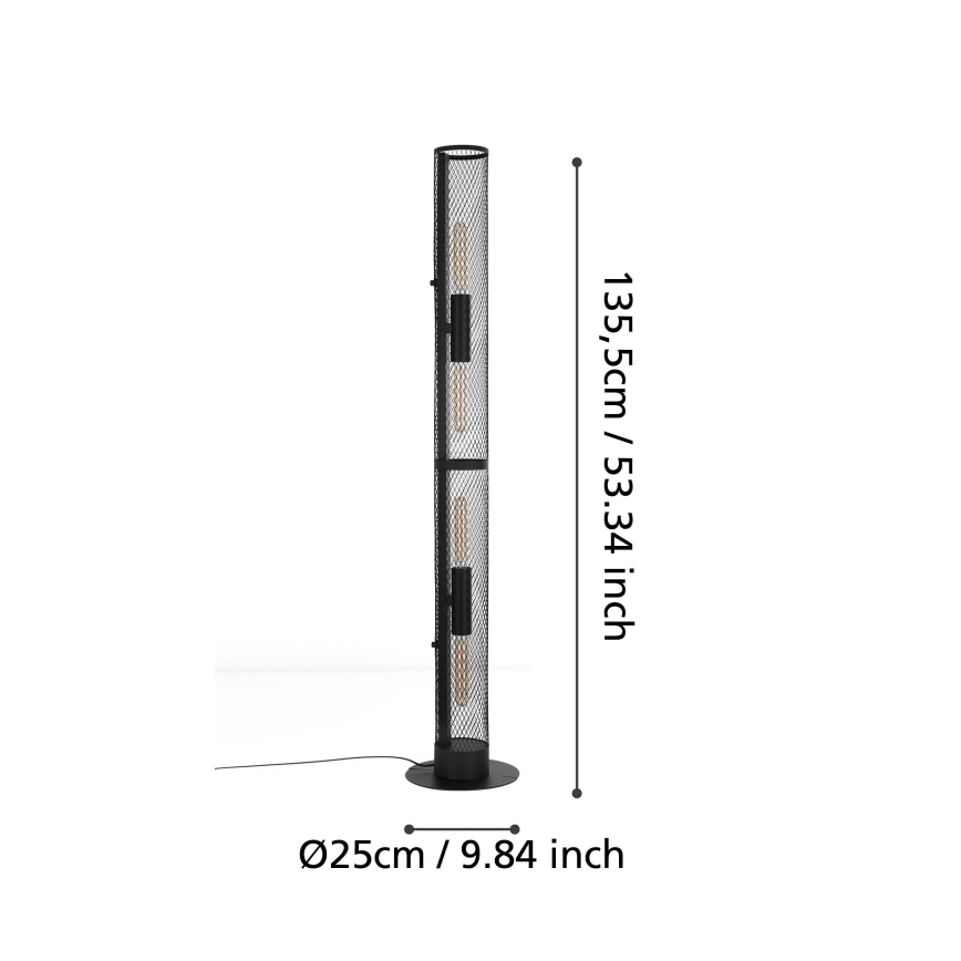 Eglo - Stehleuchte 4xE27/40W/230V