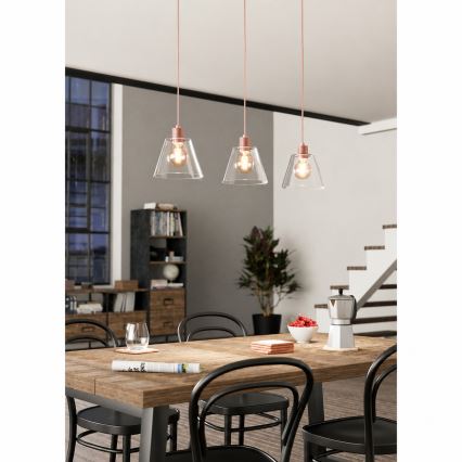 Eglo 43632 - Kronleuchter an einer Schnur 3xE27/40W/230V
