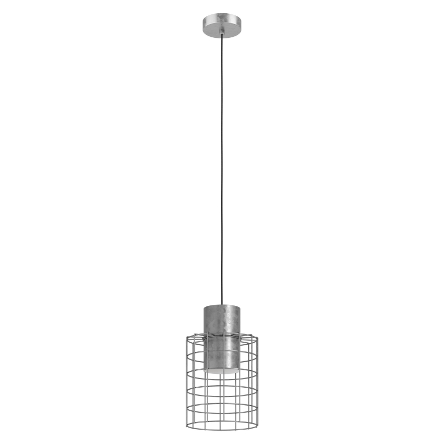 Eglo - Hängeleuchte 1xE27/40W/230V Durchschn. 20 cm silber