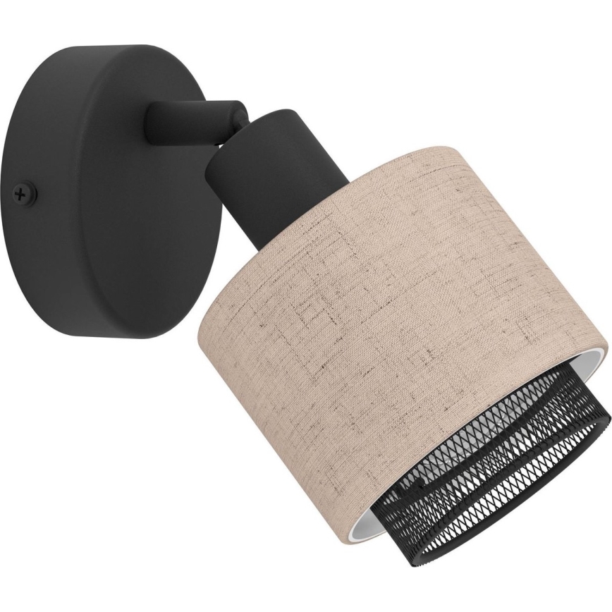 Eglo - Wandstrahler 1xE14/40W/230V schwarz/beige