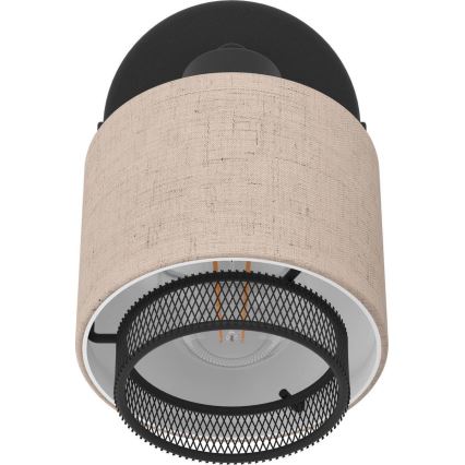 Eglo - Wandstrahler 1xE14/40W/230V schwarz/beige