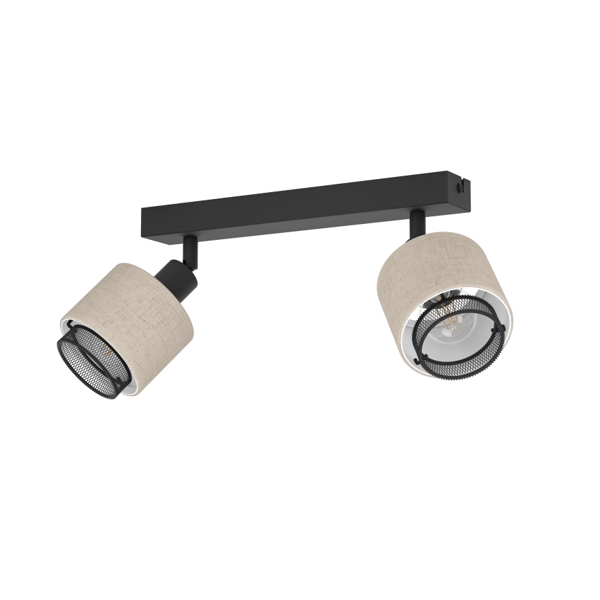 Eglo - Wandleuchte 2xE14/40W/230V schwarz/beige