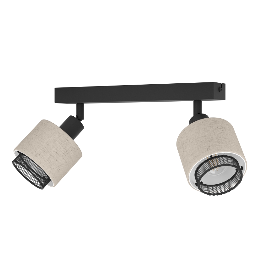 Eglo - Wandleuchte 2xE14/40W/230V schwarz/beige