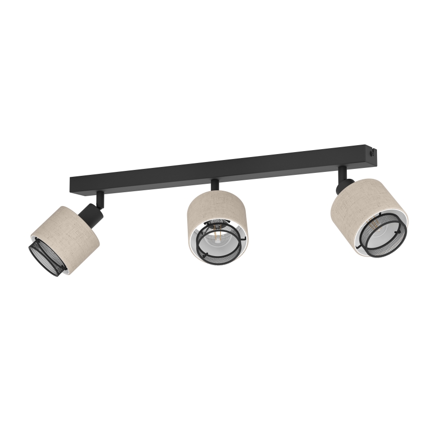 Eglo - Wandleuchte 3xE14/40W/230V schwarz/beige