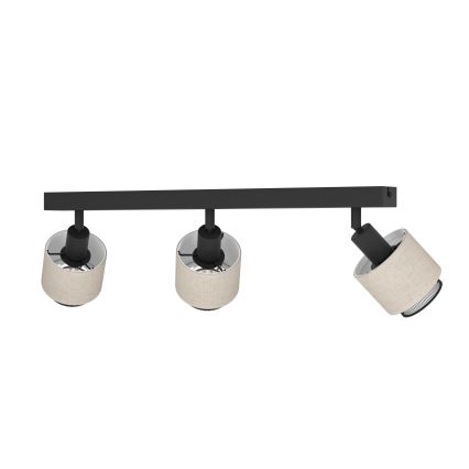 Eglo - Wandleuchte 3xE14/40W/230V schwarz/beige
