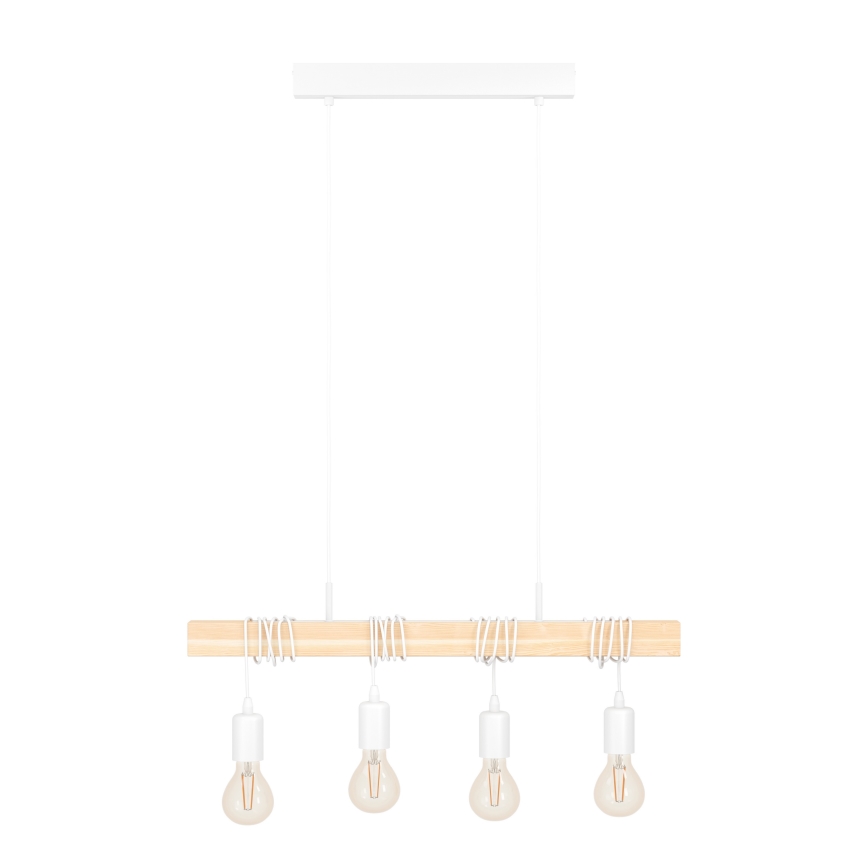 Eglo - Hängeleuchte an Schnur TOWNSHEND 4xE27/60W/230V - FSC-zertifiziert