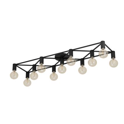 Eglo - Deckenleuchte 11xE27/40W/230V schwarz