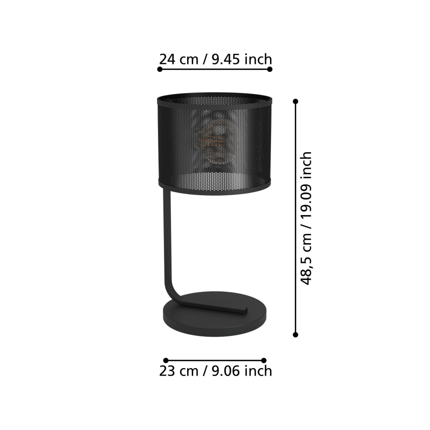 Eglo 43797 - Tischleuchte MANBY 1xE27/40W/230V