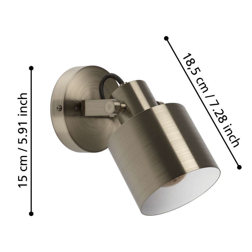 Eglo - Wandleuchte mit 1xE27/40W/230V Spotlicht