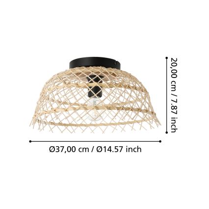 Eglo 43831 - Deckenleuchte AUSNBY 1xE27/40W/230V
