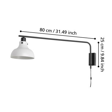 Eglo - Wandleuchte 1xE27/40W/230V