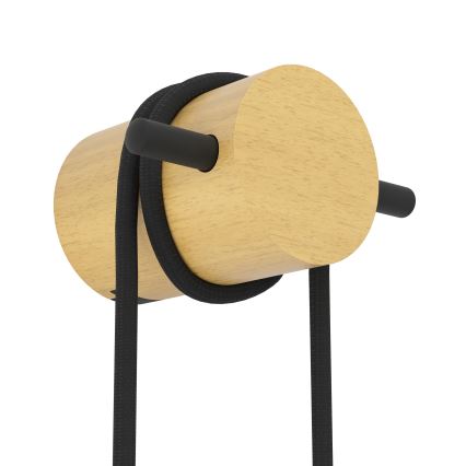 Eglo - Wandleuchte 1xE27/13W/230V schwarz/beige