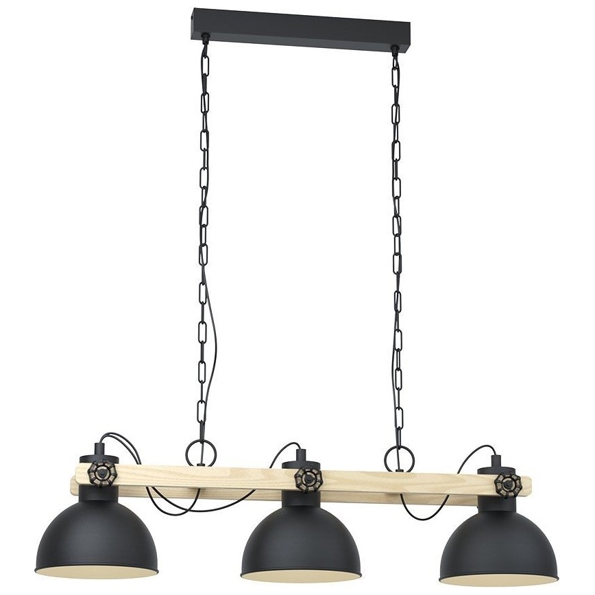 Eglo - Hängeleuchte an Kette 3xE27/28W/230V - FSC-zertifiziert