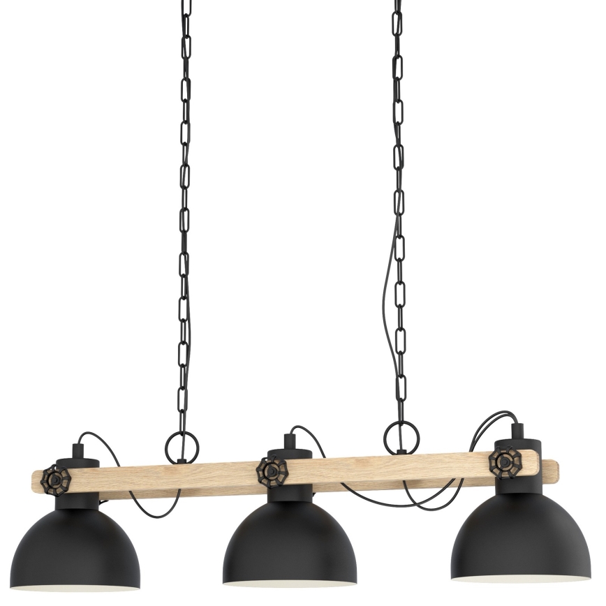 Eglo - Hängeleuchte an Kette 3xE27/28W/230V - FSC-zertifiziert