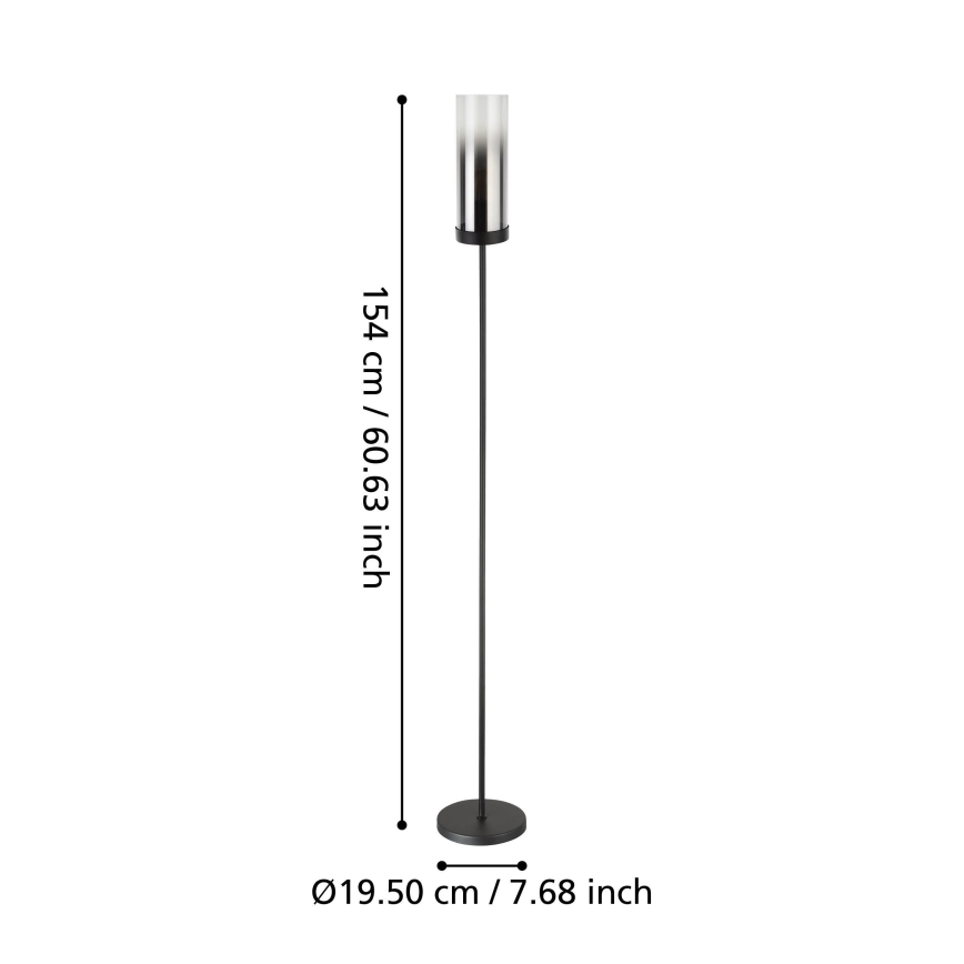 Eglo - Stehleuchte 1xE27/40W/230V schwarz