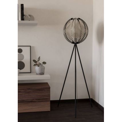 Eglo - Stehleuchte 1xE27/40W/230V weiß/schwarz