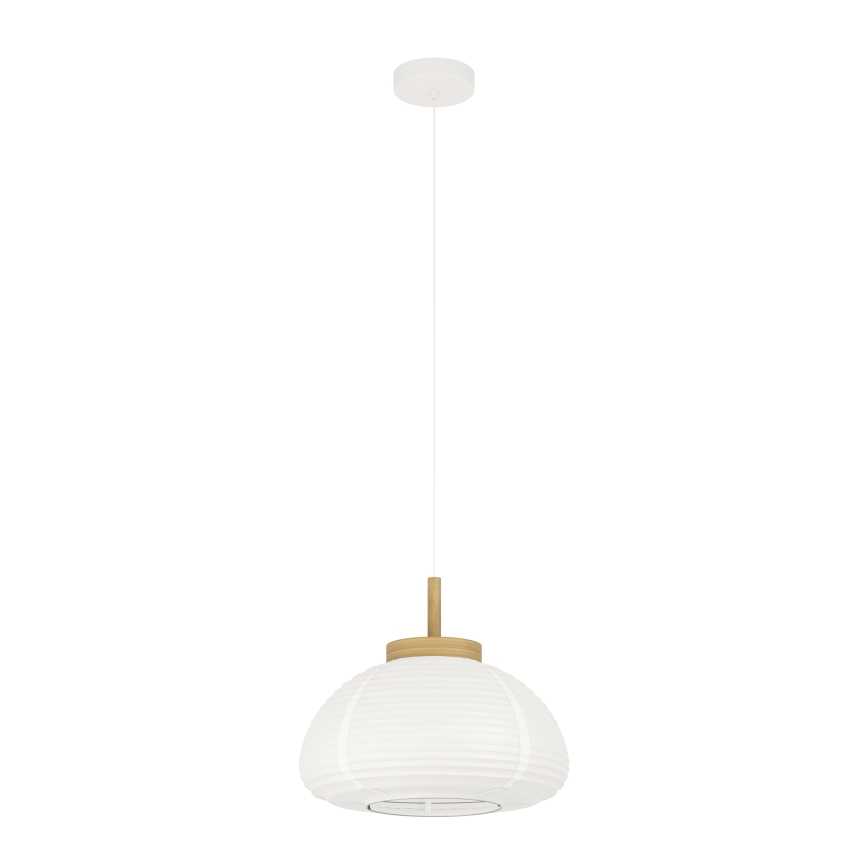 Eglo - Hängeleuchte mit Kabelaufhängung 1xE27/40W/230V Ø 40 cm weiß/beige