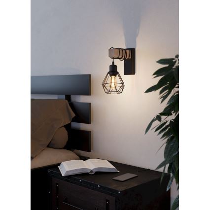 Eglo - Wandleuchte TOWNSHEND 1xE27/60W/230V - FSC-zertifiziert