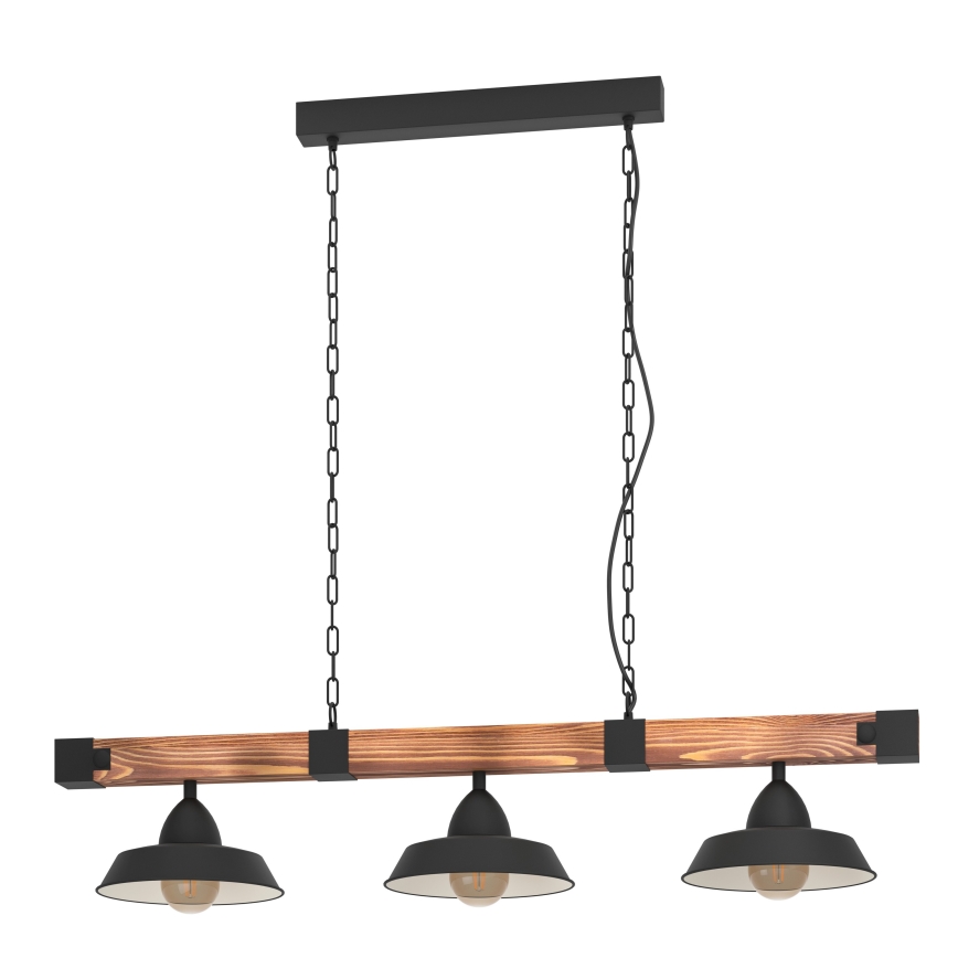 Eglo - Hängeleuchte an Kette 3xE27/60W/230V - FSC-zertifiziert