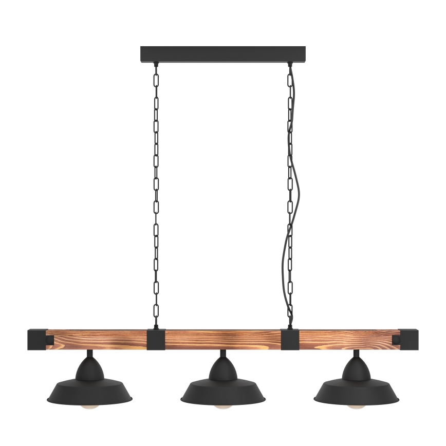 Eglo - Hängeleuchte an Kette 3xE27/60W/230V - FSC-zertifiziert